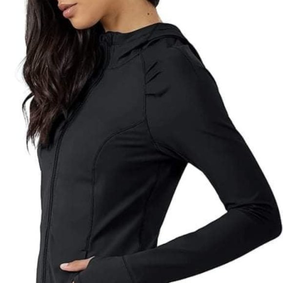 Yogalicious Women's Zip Up Hooded Jacket - Picture 11 of 14